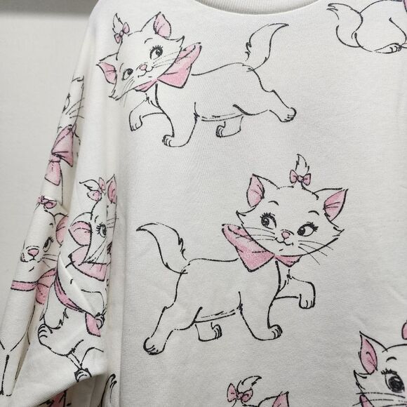 H&M Disney Girls Aristocats Marie French Terry Sweatshirt Size 12/14 NEW w/ Tags - Picture 4 of 10